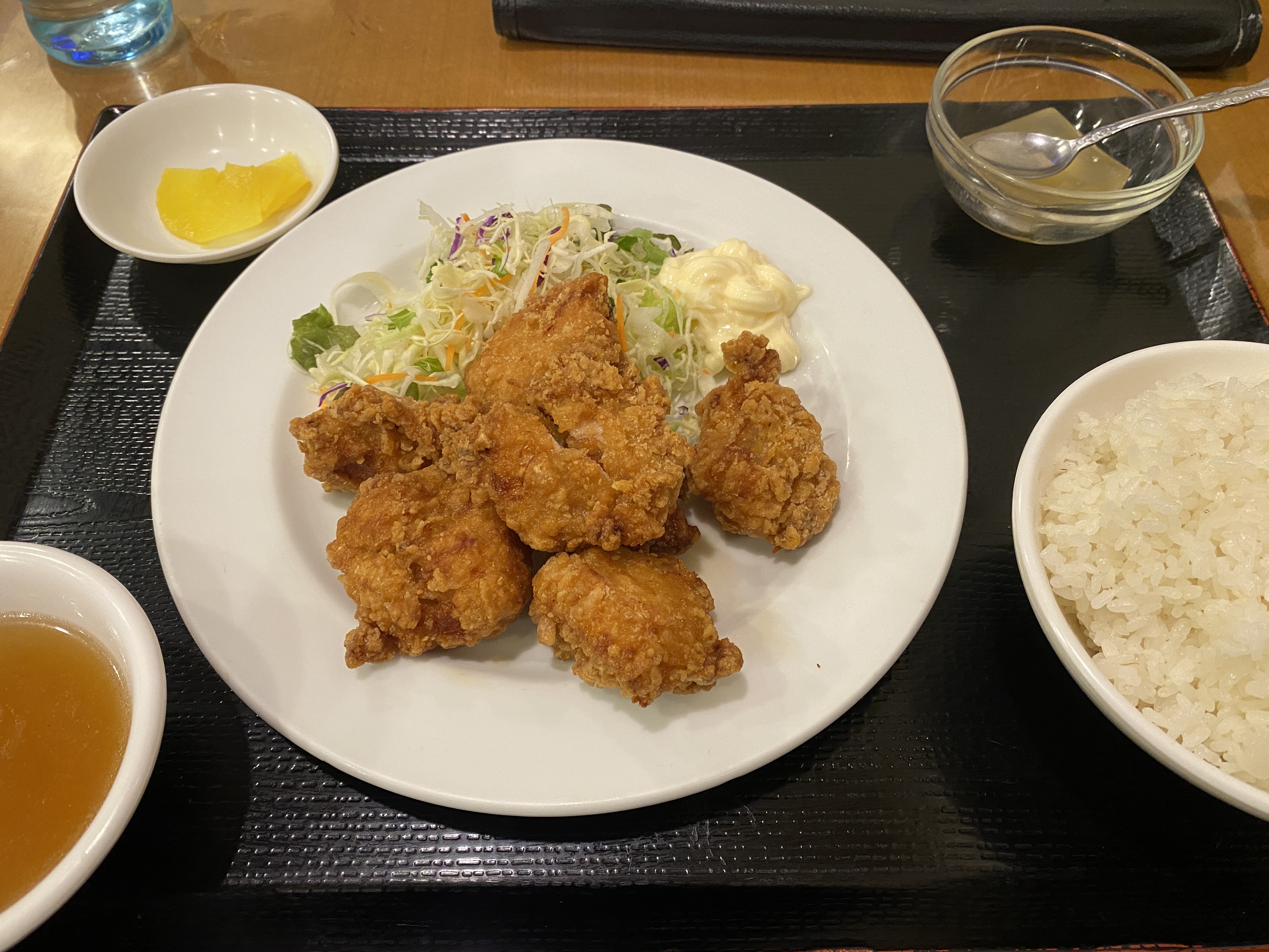 【祥龍 刀削麺荘@中村橋レビュー】日替わりでから揚げ定食850円をオーダー！